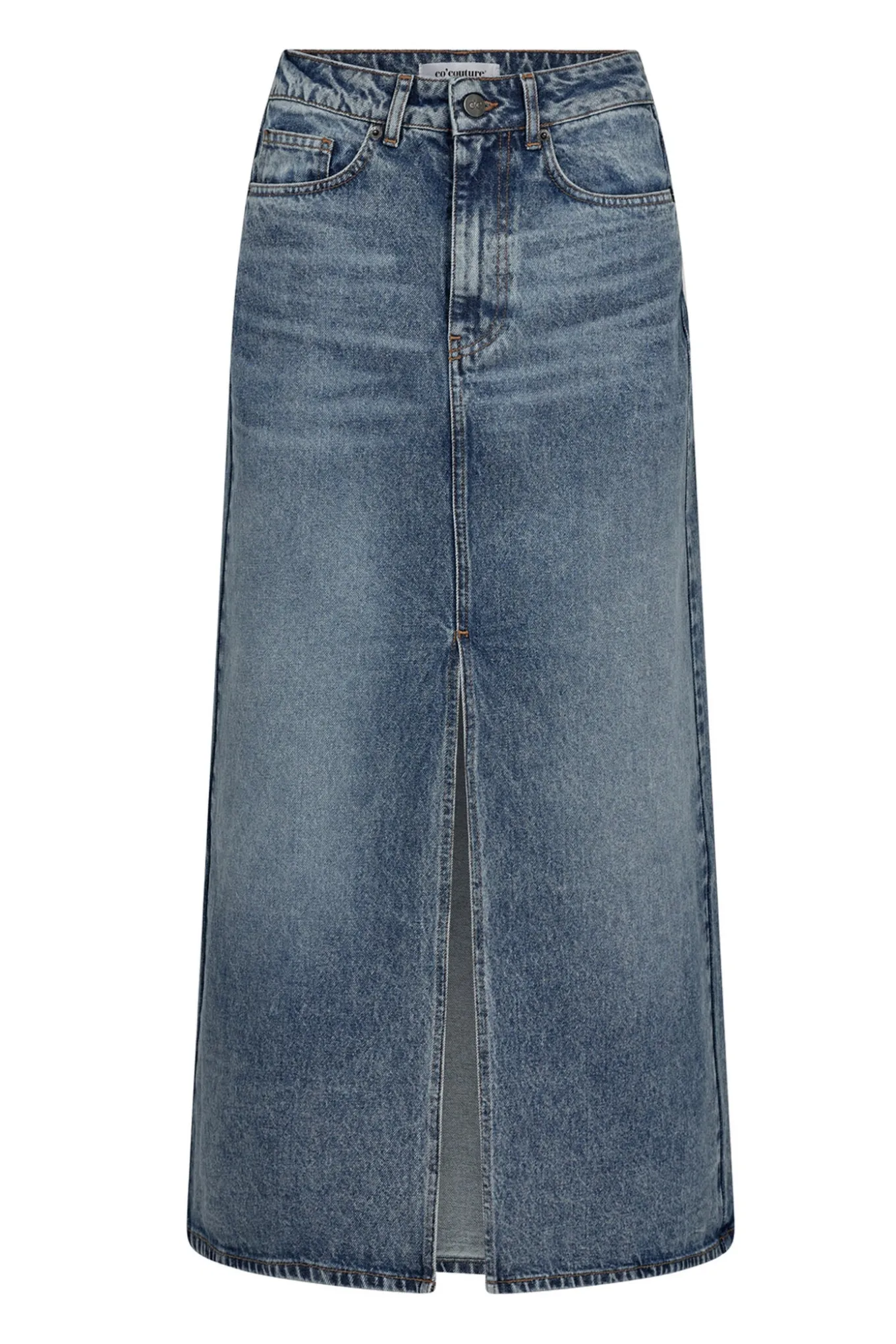 VikaCC Slit Denim Skirt 552Denim blue 34042