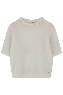 Vilma, short S/S knit 1010Off White 60436/3582