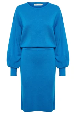 WanettaIW Ilze Oneck Dress Spring Blue 30108891
