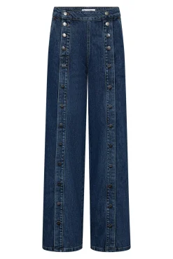 WillaCC Button Jeans 580Indigo 41005
