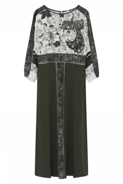 Wita, long dress 81010OffW/Olive 60501/7618