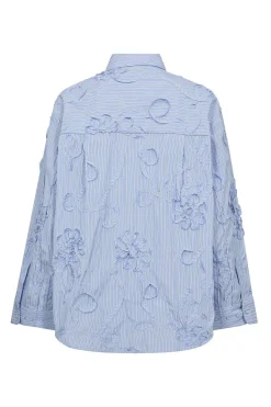 XavierCC Avy Stripe Shirt 23Pale Blue 45103