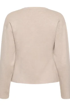 YenahIW Fitted Cardigan Haze Melange 1304031 30111125
