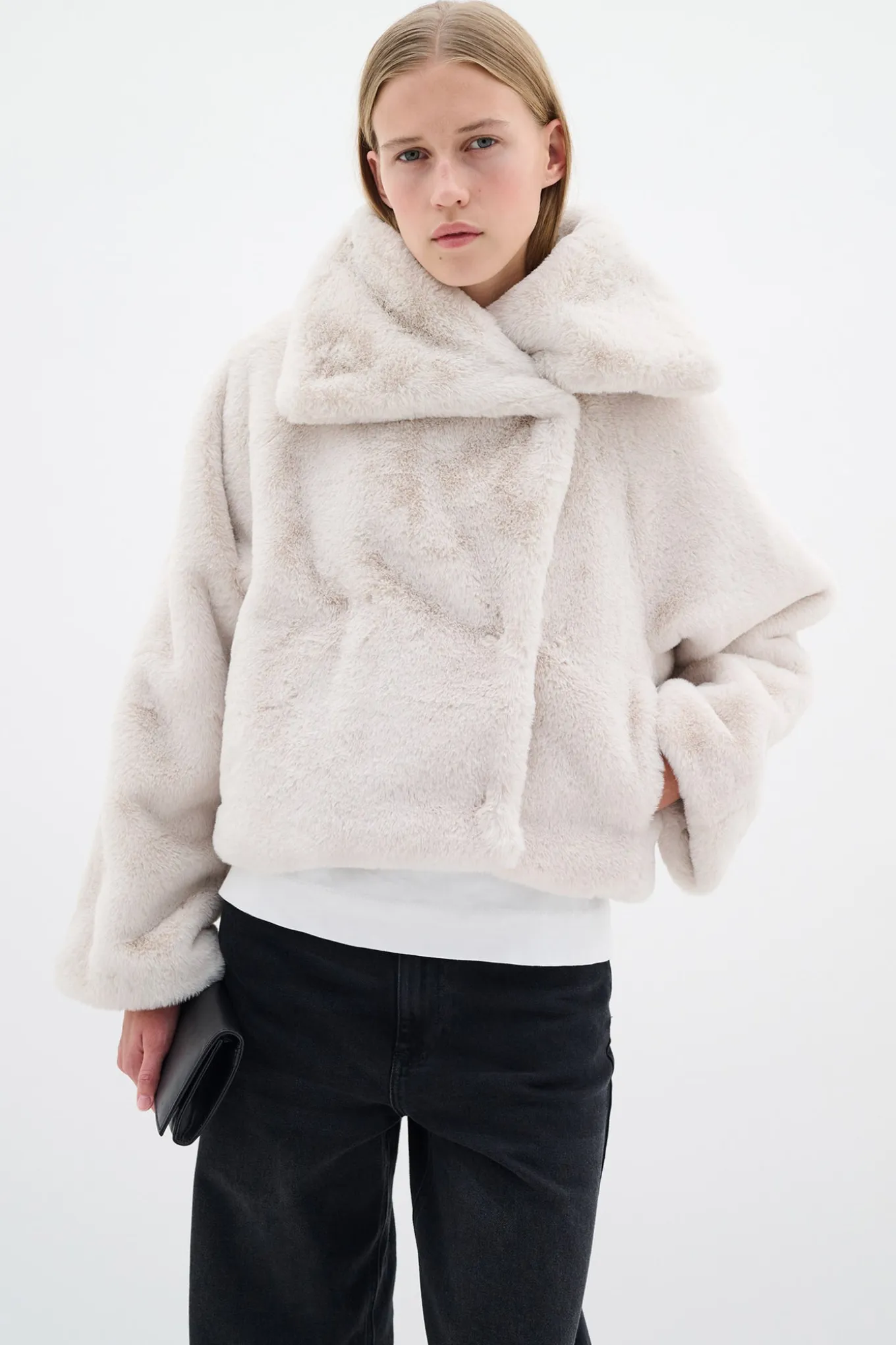 YonekoIW Short Coat Haze 30109835