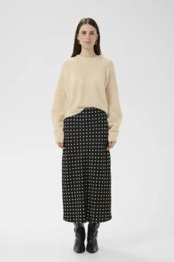 ZeemaIW Skirt Black Spaced Dots 300177 30111244
