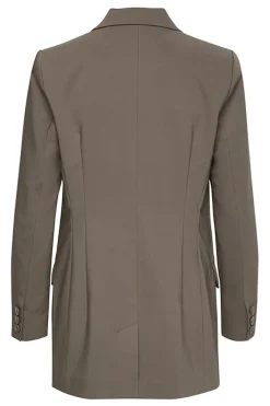 ZellaIW Long Blazer Sandy Grey 30106239